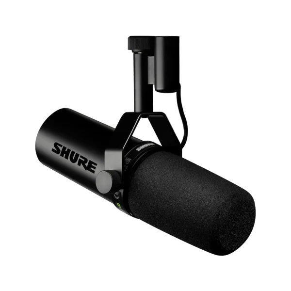 Shure SM7dB Dynamic Vocal Microphone w/Built-in Preamp for Streaming, Podcast, & Recording, Wide-Range Frequency, Warm & Smooth Sound, Rugged Construction, Detachable Windscreen - Black